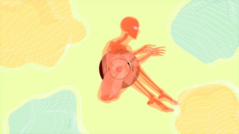 3D anatomy of a man doing situps