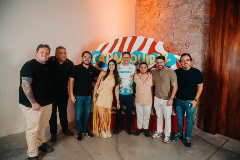 Bruno Gonçalves e Carla Ibiapina com sócios da After Eventos e R10 Eventos